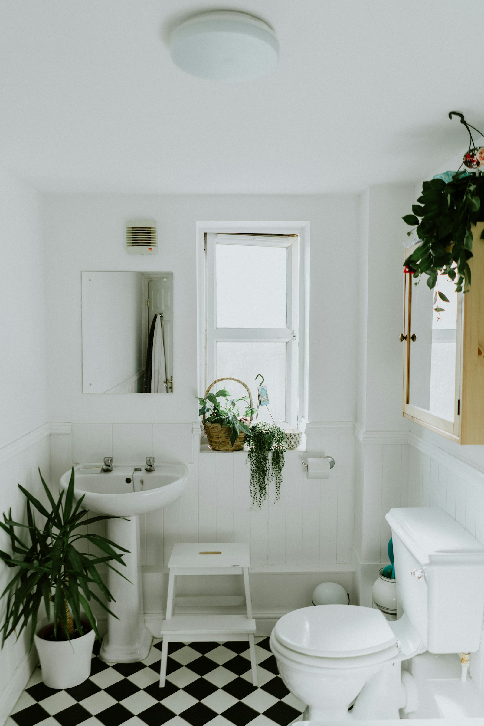 Fresh bathroom paint and finish